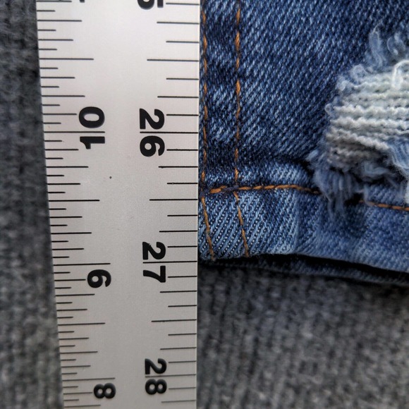 Regeneration by Celebrity Pink Women's Jeans Blue 3/26 Distressed Skinny Denim - Picture 12 of 12